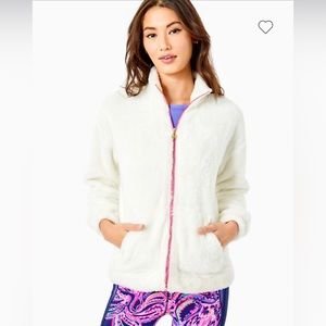 Lilly Pulitzer Barkley Sherpa zip-up